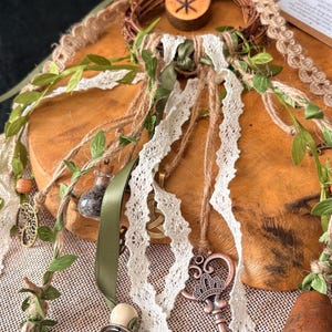 Cottagecore Witch Bells for Protection – Hedge Witch Celtic Inspired Door Hanging image 10