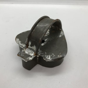 Vintage Flatback Soldered Tin Handled Cookie Cutter - Spade