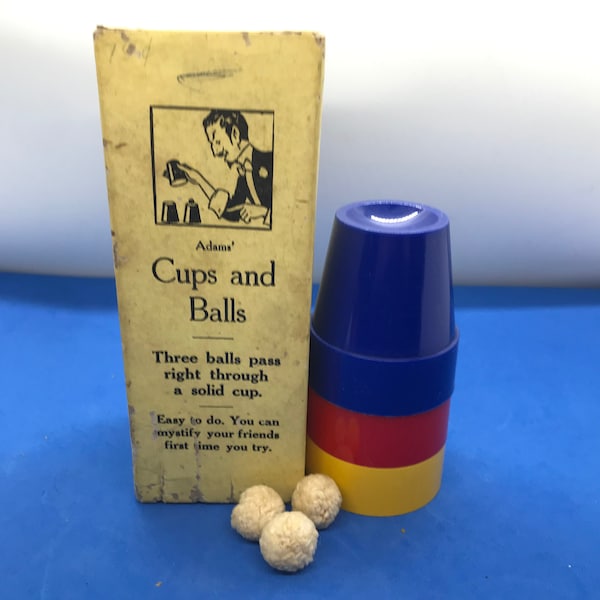 Adams Cups and Balls, Magic Collectible - Vintage Magic Trick