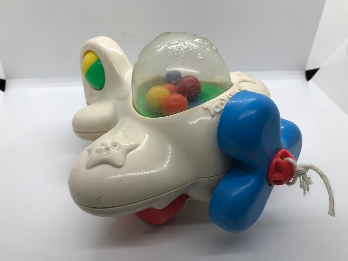 1988 Playskool Popping Airplane Pull Toy - Etsy