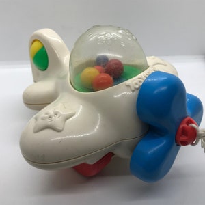 1988 Playskool Popping Airplane Pull Toy
