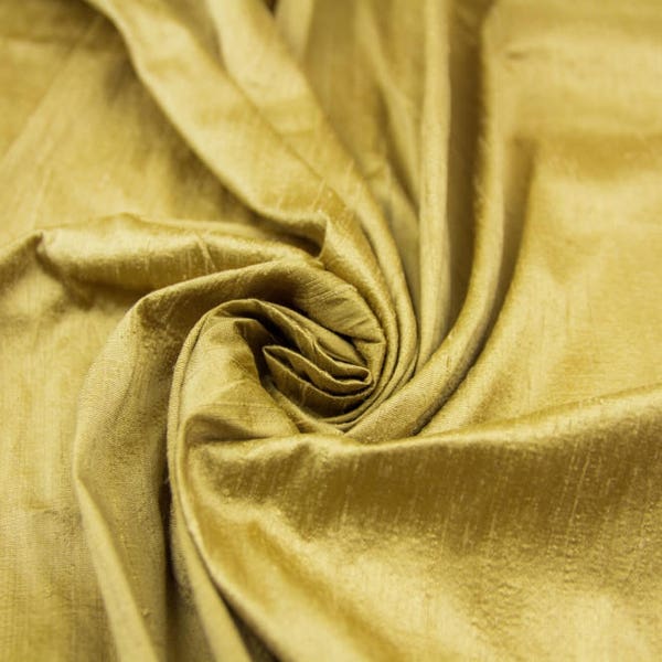 Raw silk Dupioni fabric Silk Fabric Gold Raw silk Shantung silk Dress fabric  Curtain fabric cushion cover fabric  uk seller