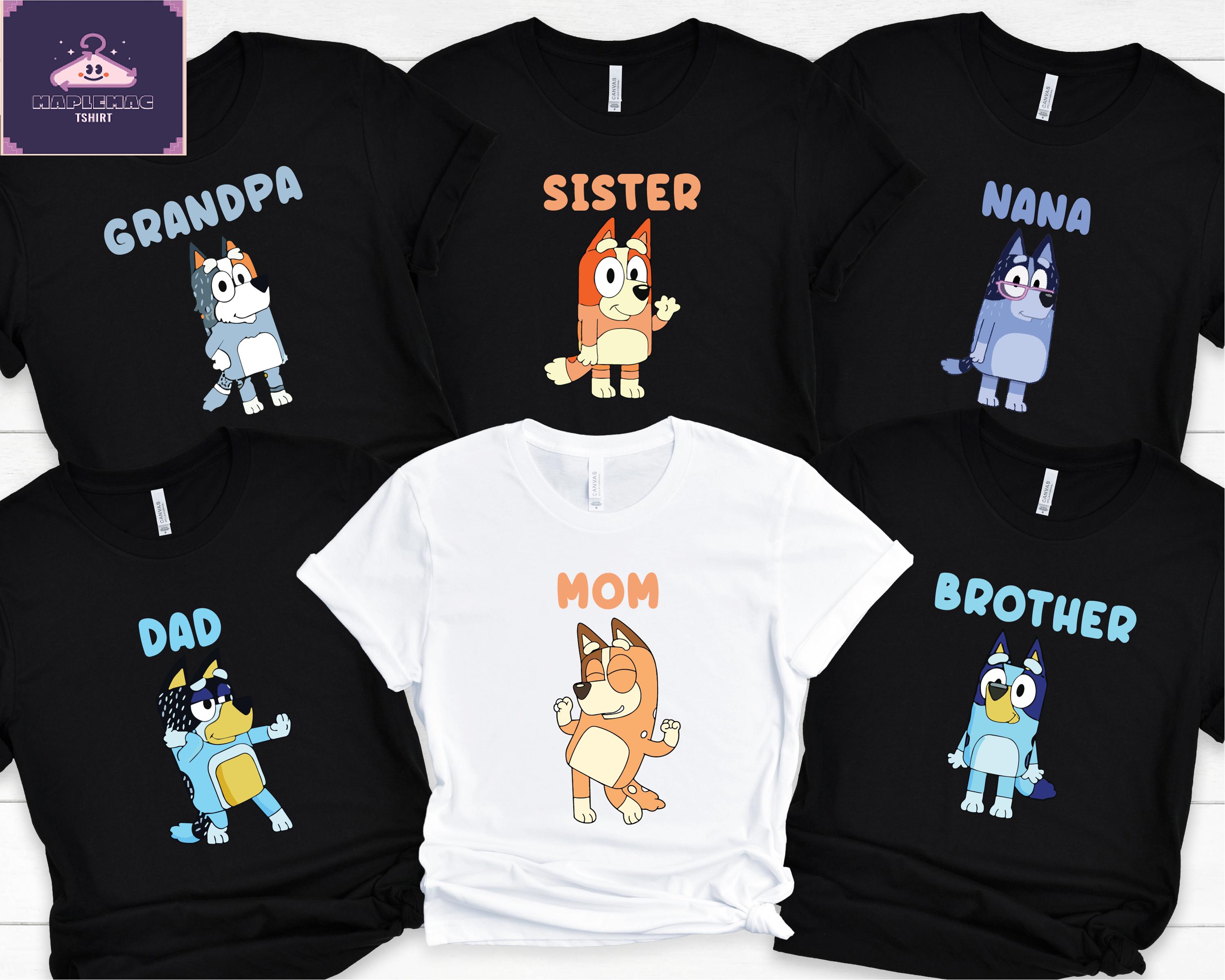 Custom Bluey Family Tees