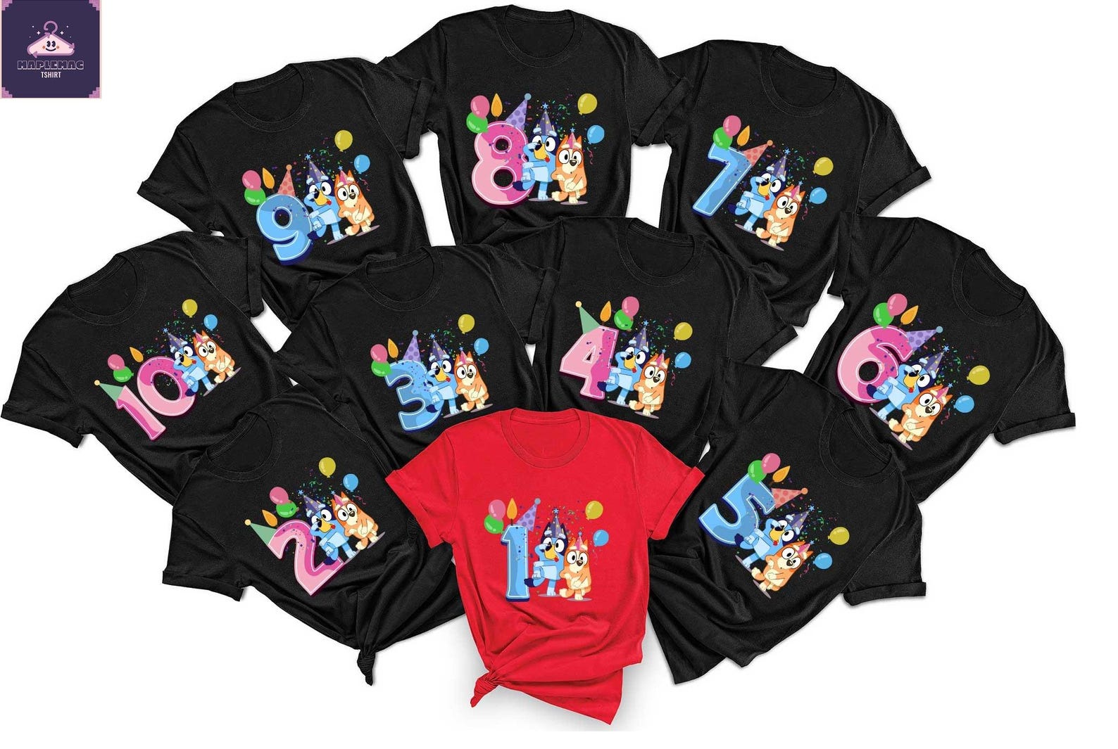 Custom Bluey Birthday Shirt