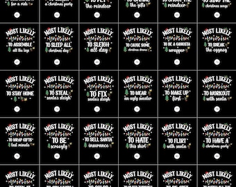 Most Likely to Christmas DTF,Most Likely to DTF, Custom Christmas DTF,  Family Matching Dtf, Christmas Dtf, Image Transfers Ready to Press