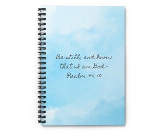 Salmo 46:10 Quaderno cristiano – Diario di preghiera ispiratore