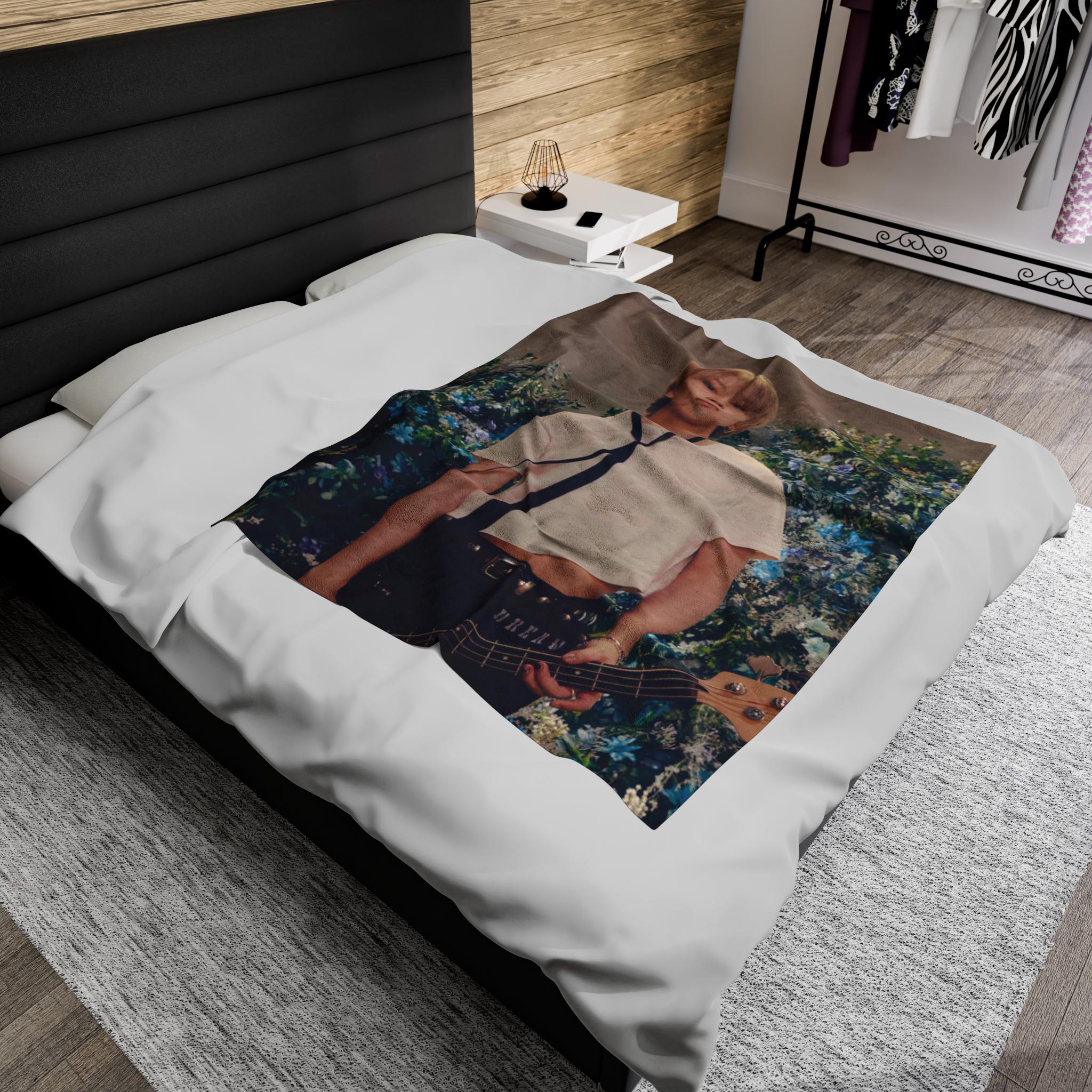 Jimin BTS Blanket Cozy, Ultra-soft K-pop Velveteen Plush Throw