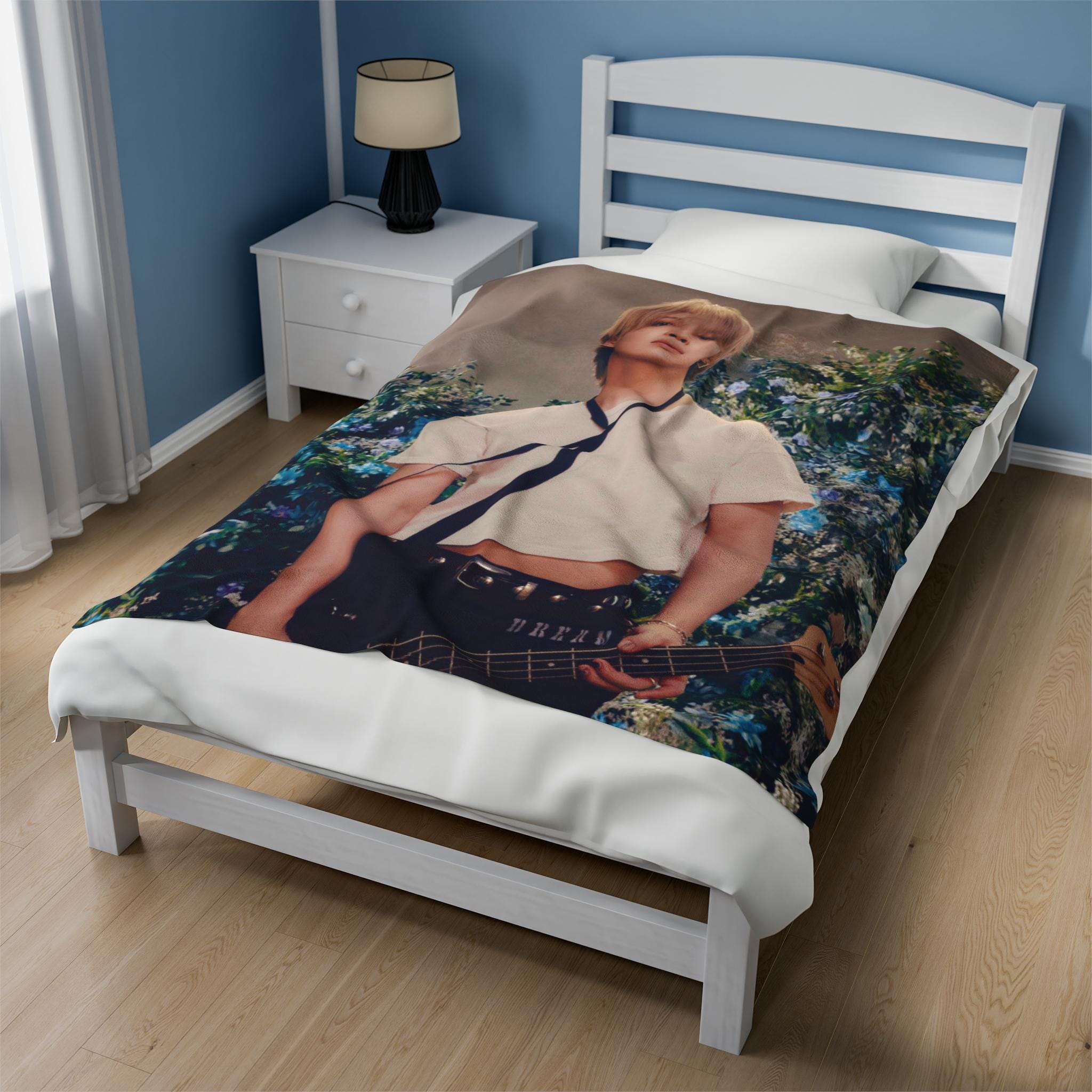 Jimin BTS Blanket Cozy, Ultra-soft K-pop Velveteen Plush Throw