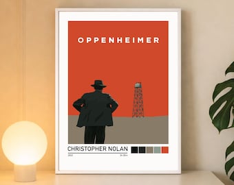 Oppenheimer Minimalist Movie Poster Wall Art