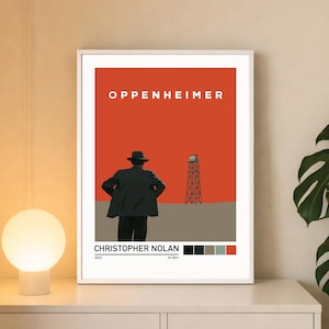 Oppenheimer Minimalist Movie Poster Wall Art