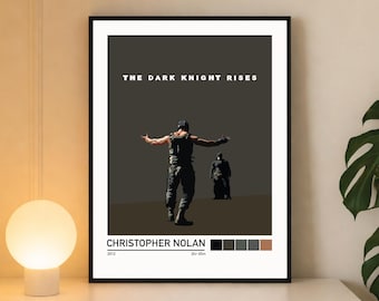 The Dark Knight Rises Minimalist Movie Poster Wall Art