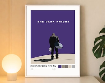 The Dark Knight Minimalist Movie Poster Wall Art