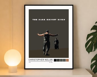 The Dark Knight Rises Minimalist Movie Poster Wall Art