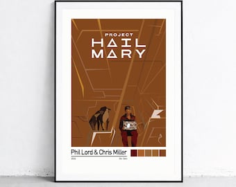 Project Hail Mary Minimalist Movie Poster Wall Art  "1.  Amaze Amaze"