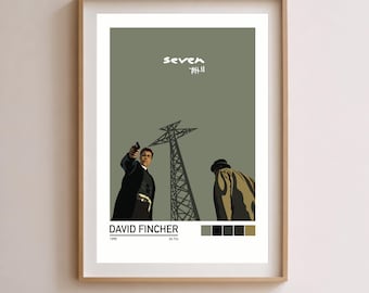 Se7en Minimalist Movie Poster Wall Art