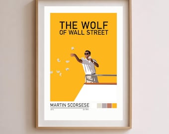 Wolf of Wall Street Minimalist Movie Poster Wall Art "1. Yacht"