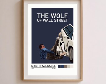 Wolf of Wall Street Minimalist Movie Poster Wall Art "3. Lamborghini"