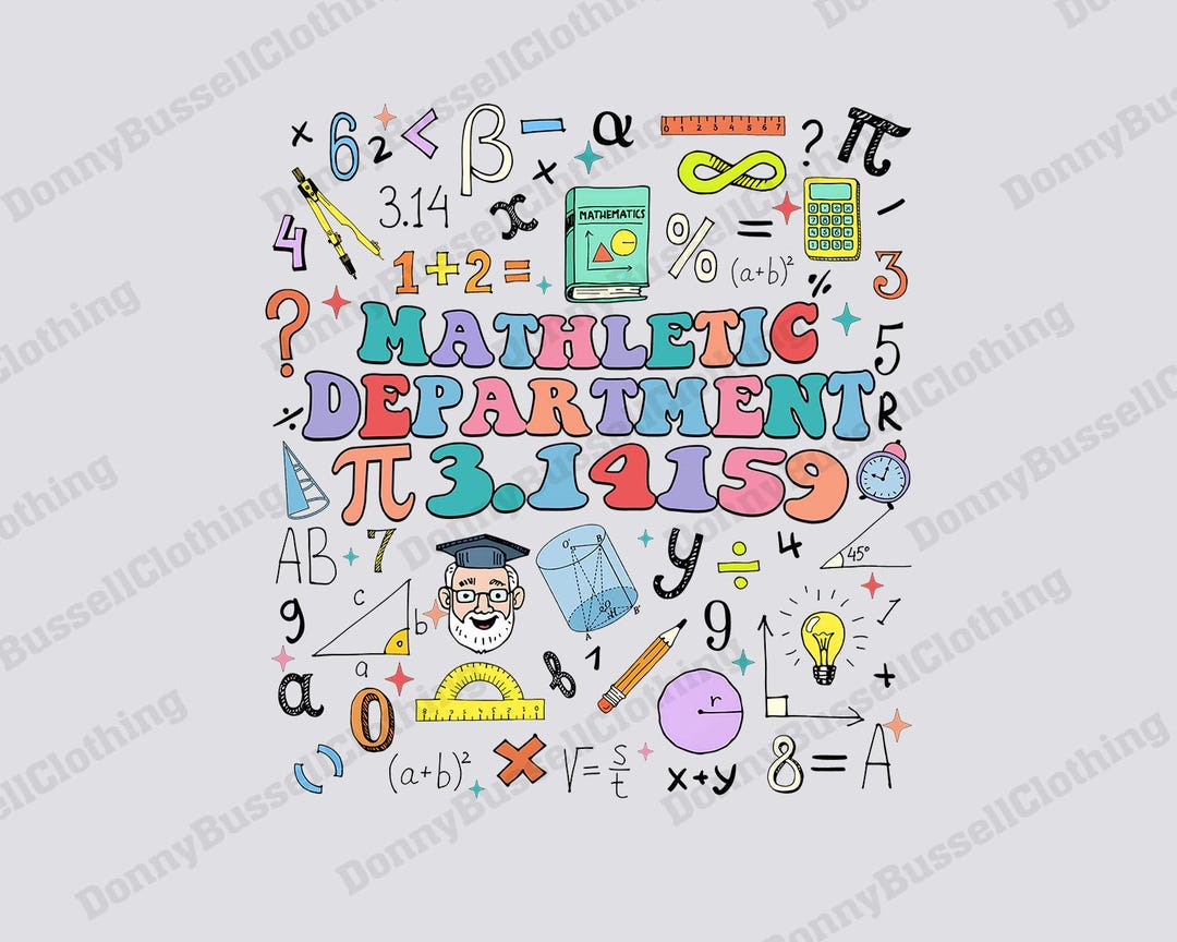 Math Teacher Png File Digital Download Back to Shool Sublimation File ...