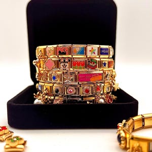 Italian Bracelet, Custom Italy Charms, Personalized Italian Bracelet, Italy Charms