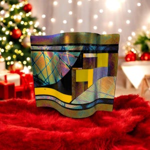 3D-vågsmättad glasskulptur