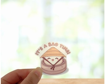Adorable Bao Pun Vinyl Sticker – Foodie Gift