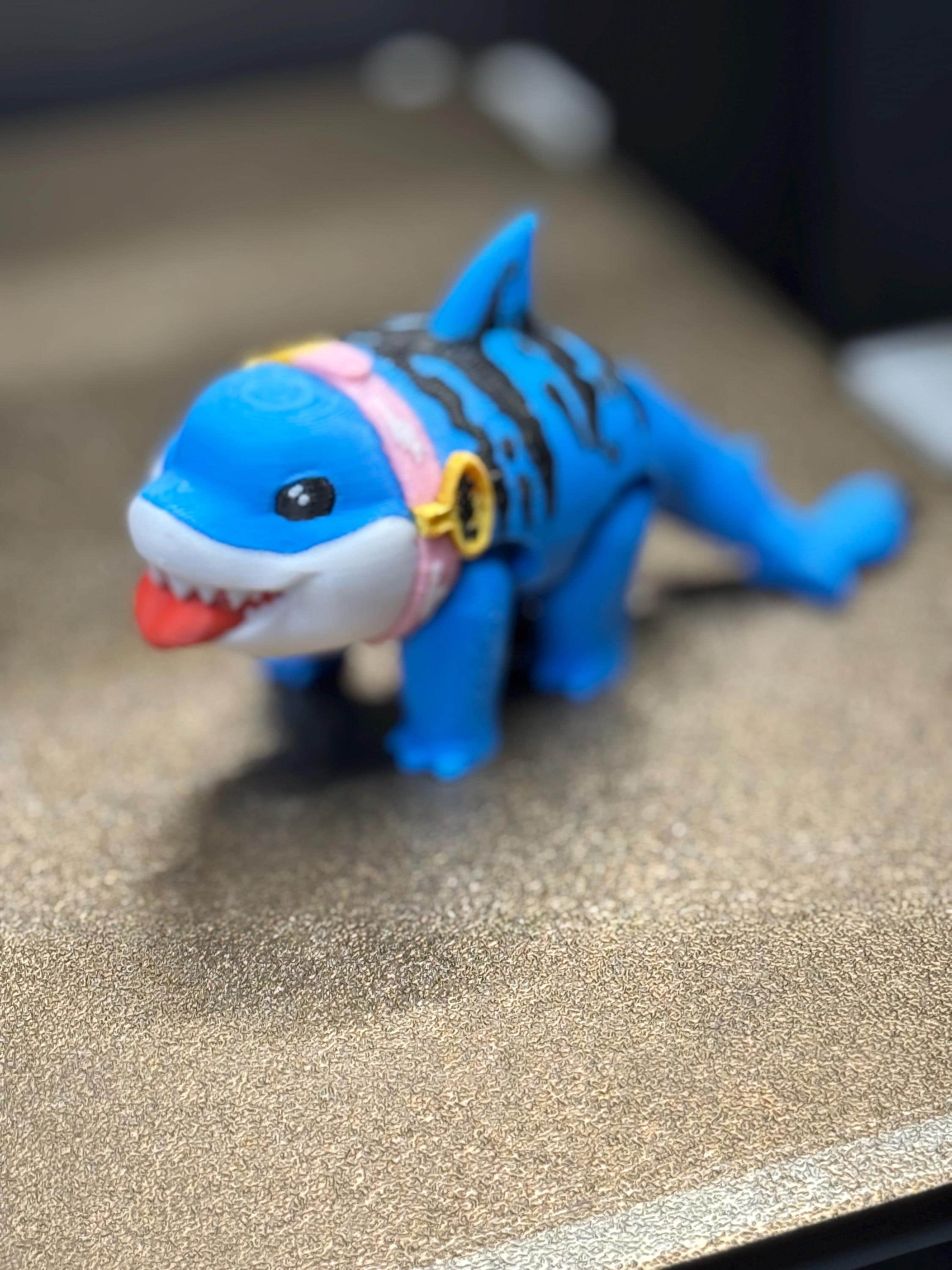 Jeff the Shark Flexi Figure - 3D printed
