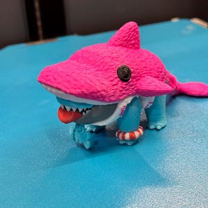 Jeff the Shark Flexi Figure - 3D printed