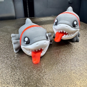 Jeff the Shark Flexi Figure - 3D printed