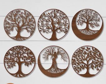 Tree of Life svg Family Tree svg png Life Tree Laser Cut Files Goddess Tree of Life Decor Celtic Tree of Life dxf for cnc svg for Glowforge