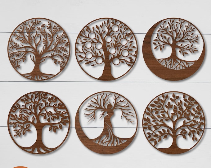 Pano Faces. 3 Types Laser Cut Files SVG, DXF CDR Glowforge File Vector ...