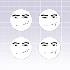 Roblox Man Face Sticker Sheet | Fun Roblox Character Face Decals ...