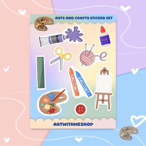 Arts & Crafts Sticker Sheet: DIY Planner Stickers