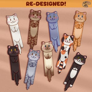 Cat Bookmarks | Cute Cat Design | Handmade Bookmark | Book Lover Gift | Unique Cat Accessory | Reading Bookmark | Bookish Gift Idea