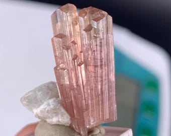 6.2 Gram, Natural Terminated Pink Tourmaline Crystal Combine With White Matrix