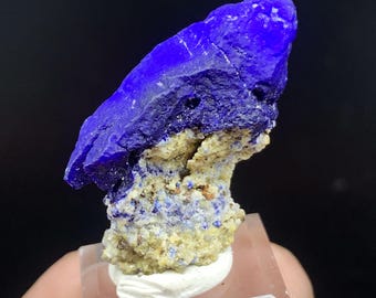 5.9 Gram, Natural Ink Blue Lazurite Crystal Combine Golden Pyrite And Matrix
