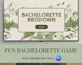Gender-Swap Bachelorette Game: Editable Bridal Party Game | Bridal Game Template | Camp Bachelorette Party Game | Editable in Canva