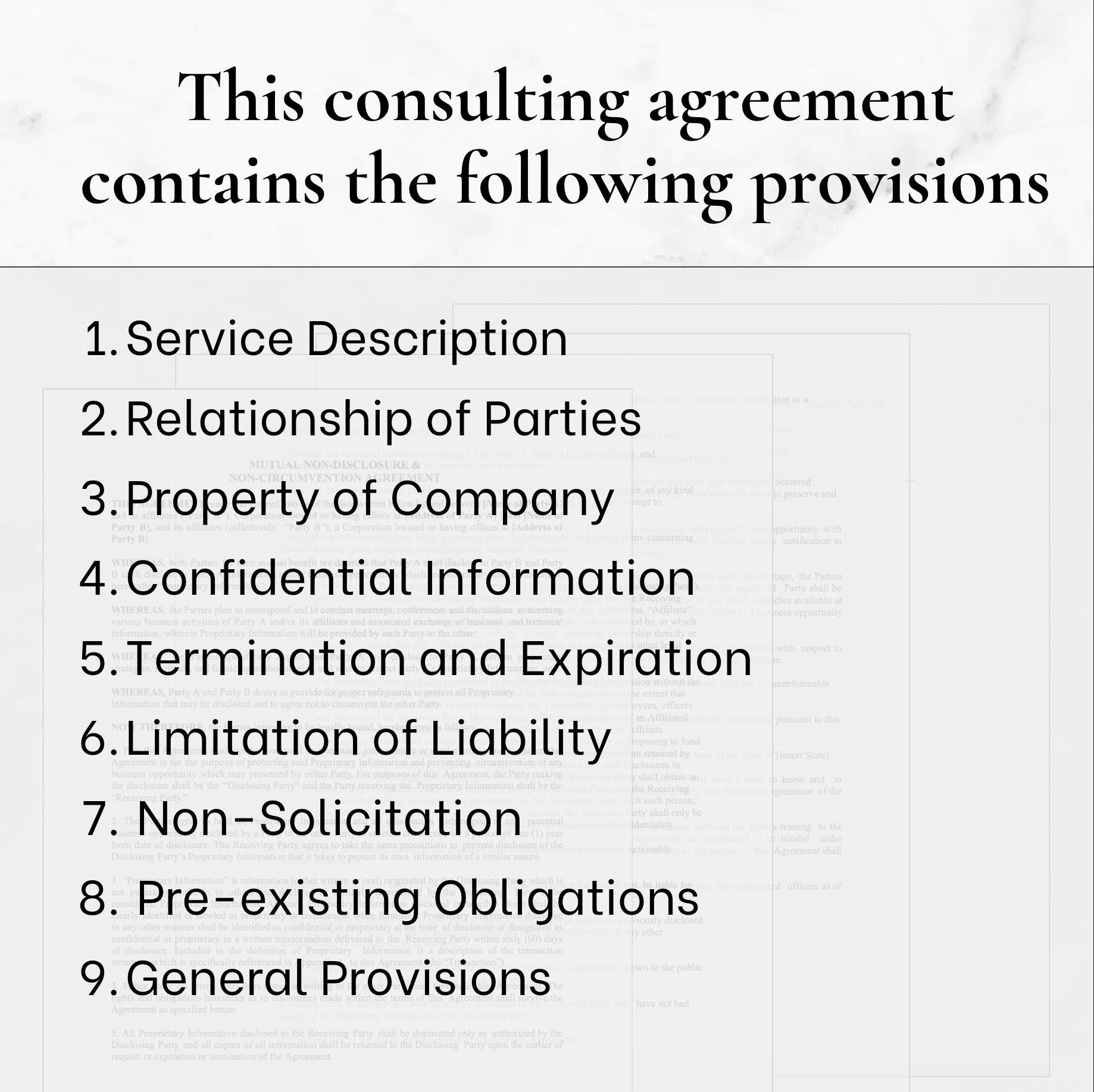 Consultant Service Agreement Template, Consulting Contract ...