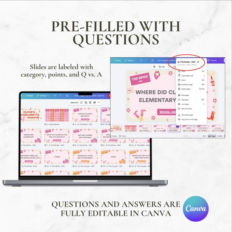 Bachelorette Jeopardy Game Template Western Theme Jeopardy Powerpoint