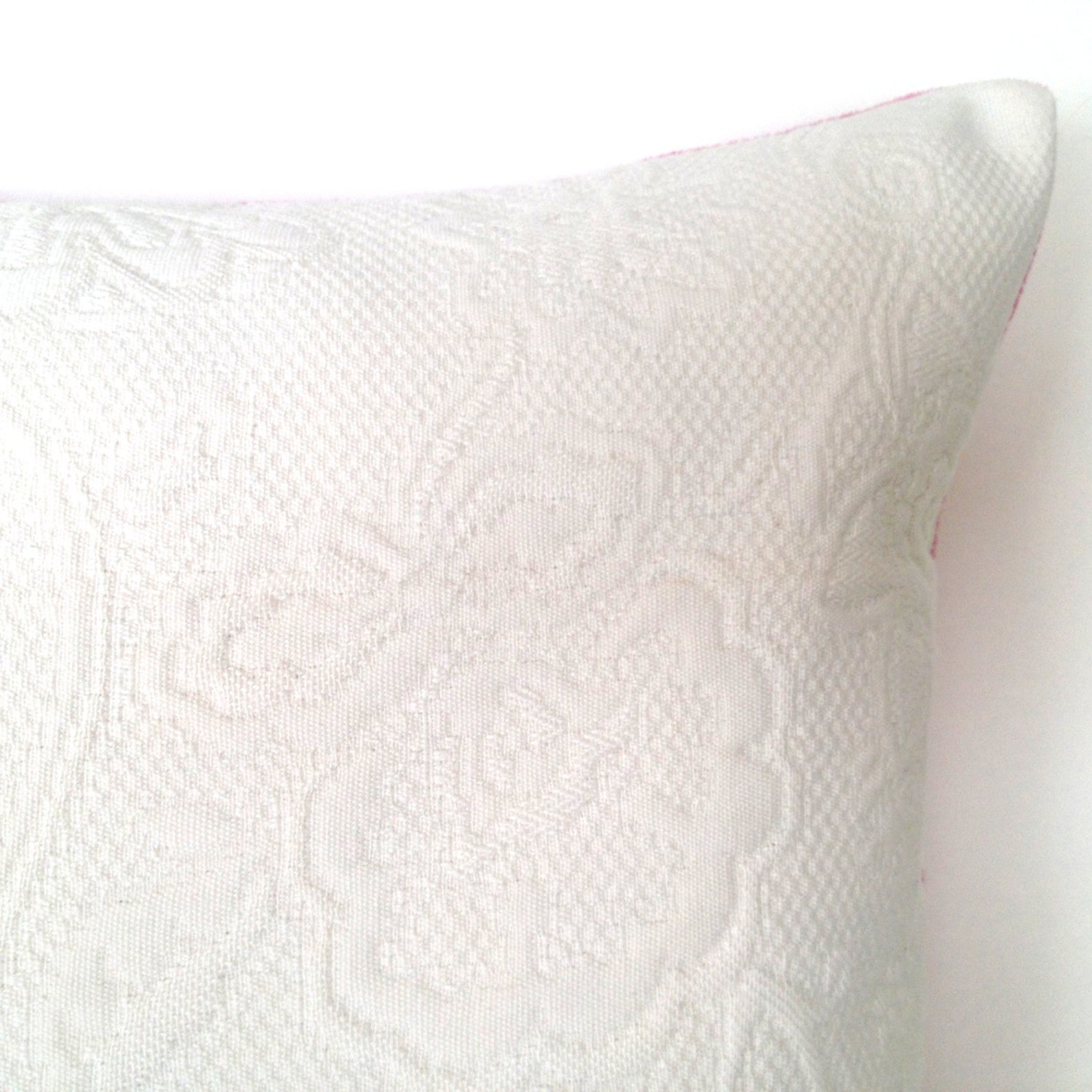 16 X 16 Nautica Matelasse Belcourt Floral Square Throw Pillow Cover