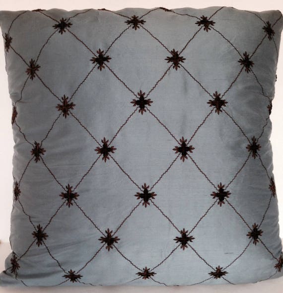 22 X 22 Square Throw Pillow Cover Silk Harlequin Etsy