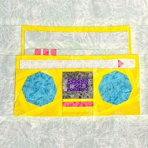 Boom Box Foundation Paper Piecing Pattern PDF Download