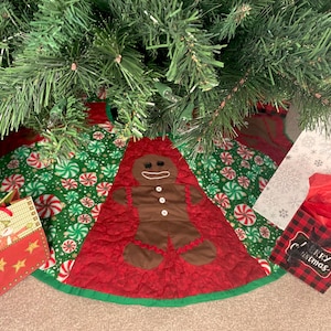 Gingerbread Tree Skirt Foundation Paper Piecing Pattern PDF Download