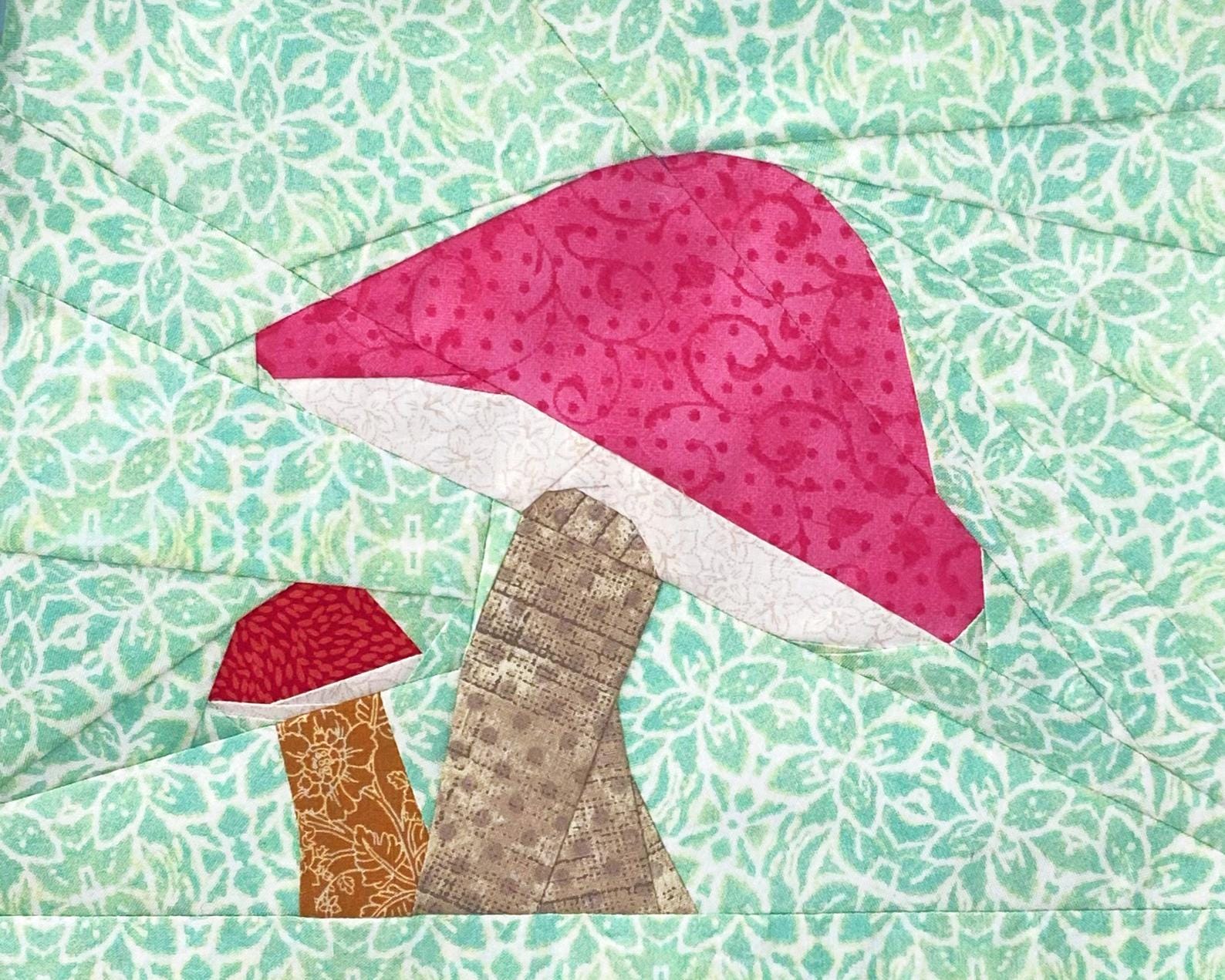 Toadstools Foundation Paper Piecing Pattern PDF Download - Etsy