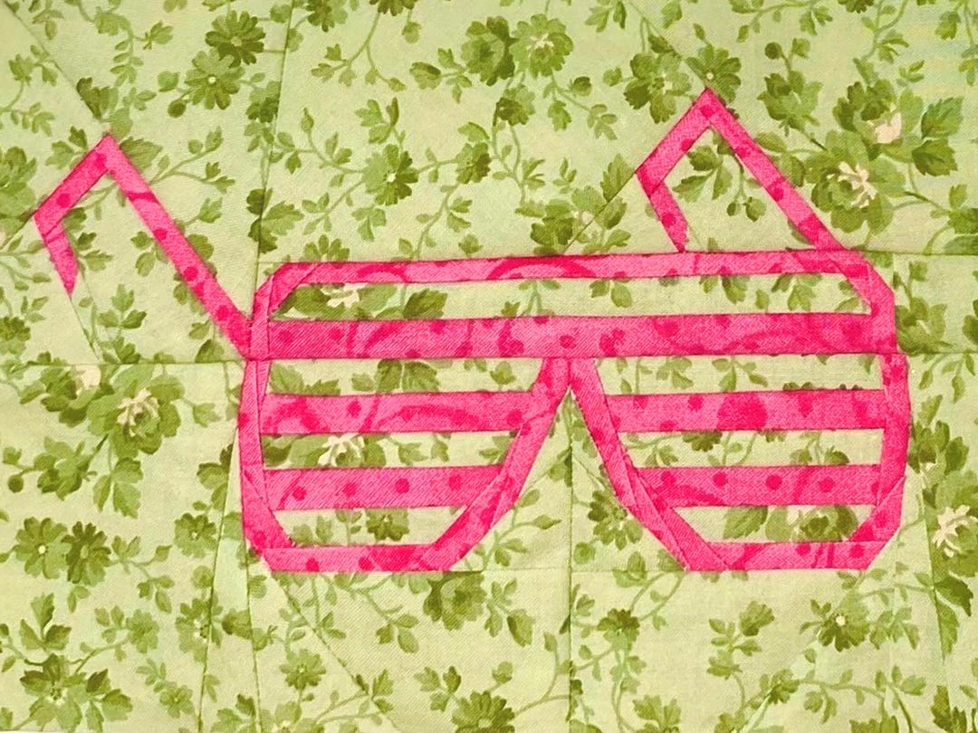 Shutter Glass Pattern Retro Shutter Glasses Foundation Paper Piecing Pattern PDF Download - Etsy