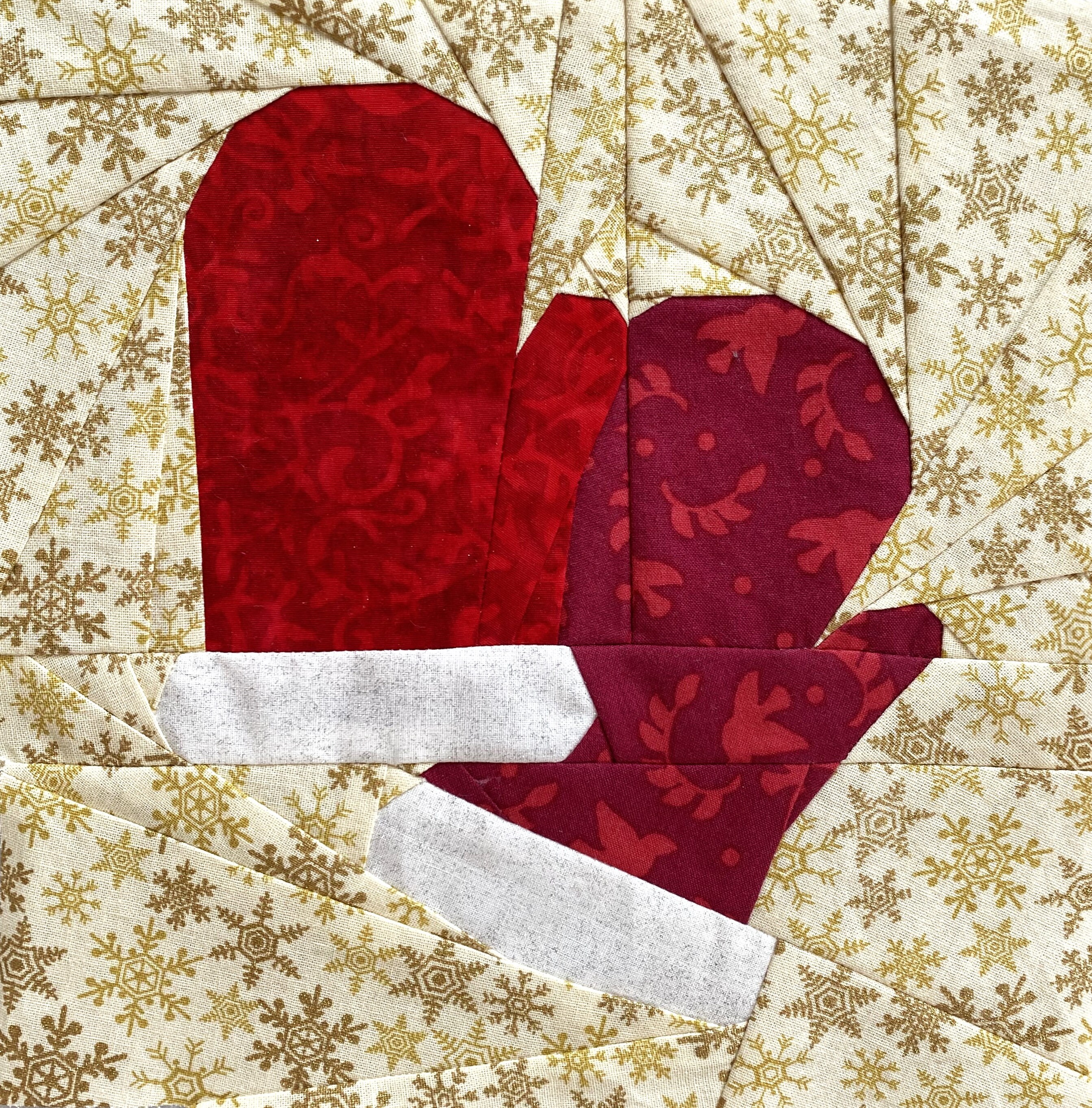 Mittens Foundation Paper Piecing Pattern PDF Download - Etsy