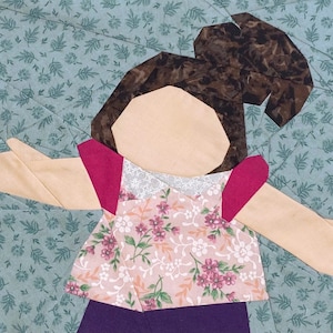 Abigail Girl Foundation Paper Piecing Pattern PDF Download