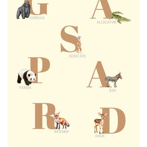 Poster con nome alfabetico