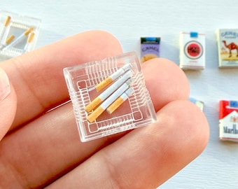 Realistic Dollhouse Miniature Cigarettes: 1/6 Scale Diorama Accessory