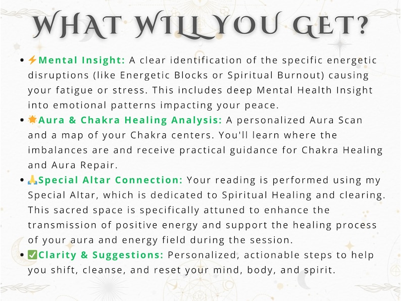 Chakra Balancing set of crystals on a mat with a woman performing Energy Healing hands.