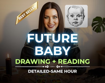 Future Baby Sketch, Psychic Child Reading, Gender Prediction Reveal Energy, Aura, Soul Messages, Spiritual Insight Guide, Real Tarot Energy